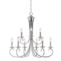 Mid Sized Chandelier 29-1/2" Width Mid Sized Chandelier 29-1/2" Width