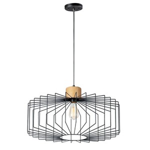 M10069BKNWD Bjorn Entrance / Foyer Pendant Light - Black / Natural Wood M10069BKNWD Bjorn Entrance / Foyer Pendant Light - Black / Natural Wood