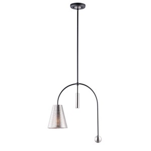 M10086BKSN Filter Mini-Pendant Pendant Light - Black / Satin Nickel M10086BKSN Filter Mini-Pendant Pendant Light - Black / Satin Nickel