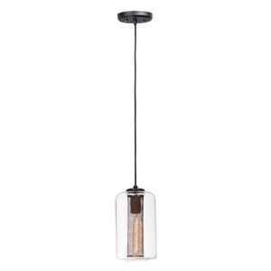 M10088CLBKSBR Firefly Mini-Pendant Pendant Light - Black / Satin Brass M10088CLBKSBR Firefly Mini-Pendant Pendant Light - Black / Satin Brass