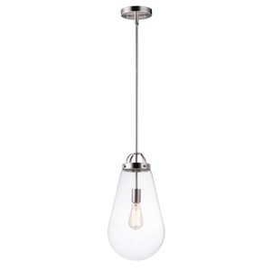M10095CLSN Nyla Mini-Pendant Pendant Light - Satin Nickel M10095CLSN Nyla Mini-Pendant Pendant Light - Satin Nickel