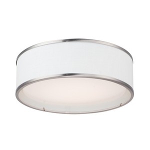 M10221WLSN Prime Flush Mount Ceiling Light - Satin Nickel M10221WLSN Prime Flush Mount Ceiling Light - Satin Nickel