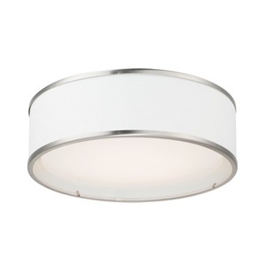 M10231WLSN Prime Flush Mount Ceiling Light - Satin Nickel M10231WLSN Prime Flush Mount Ceiling Light - Satin Nickel