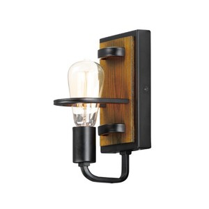 M10301BKASB Black Forest 1 Bulb Wall Sconce - Black / Ashbury M10301BKASB Black Forest 1 Bulb Wall Sconce - Black / Ashbury