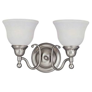M11057SVSN Soho 2 Bulb Bathroom Lighting - Satin Nickel M11057SVSN Soho 2 Bulb Bathroom Lighting - Satin Nickel