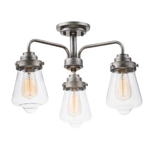 M11330CLWZ Cape Cod Flush Mount Ceiling Light - Weathered Zinc M11330CLWZ Cape Cod Flush Mount Ceiling Light - Weathered Zinc