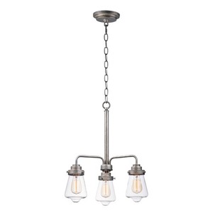 M11334CLWZ Cape Cod Mini Chandelier - Weathered Zinc M11334CLWZ Cape Cod Mini Chandelier - Weathered Zinc