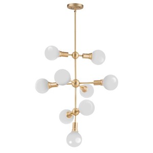 M11349SBR Molecule Entrance / Foyer Pendant Light - Satin Brass M11349SBR Molecule Entrance / Foyer Pendant Light - Satin Brass