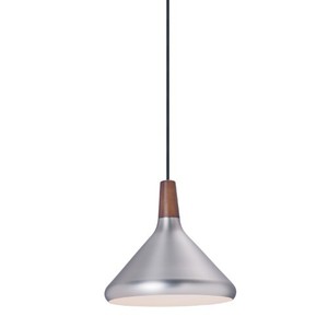 M11350WNBP Nordic Mini-Pendant Pendant Light - Walnut / Pewter M11350WNBP Nordic Mini-Pendant Pendant Light - Walnut / Pewter