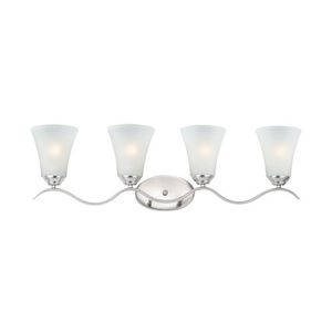 M12084FTSN Vital 4 or More Bulb Bathroom Lighting - Satin Nickel M12084FTSN Vital 4 or More Bulb Bathroom Lighting - Satin Nickel