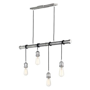 M12135WZ Early Electric Multi Light Pendant Light - Weathered Zinc M12135WZ Early Electric Multi Light Pendant Light - Weathered Zinc