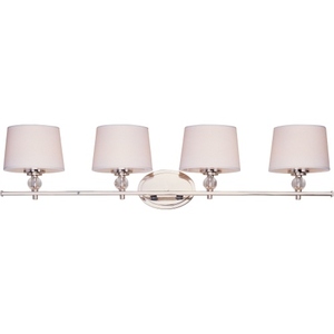 M12764WTPN Rondo 4 or More Bulb Bathroom Lighting - Polished Nickel M12764WTPN Rondo 4 or More Bulb Bathroom Lighting - Polished Nickel