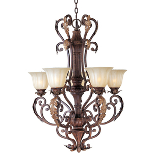 M13565CFAF Augusta Mid Sized Chandelier Chandelier - Auburen Florentine M13565CFAF Augusta Mid Sized Chandelier Chandelier - Auburen Florentine