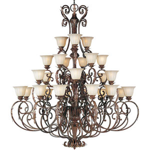 M13569CFAF Augusta Large Foyer Chandelier Chandelier - Auburn Florentine M13569CFAF Augusta Large Foyer Chandelier Chandelier - Auburn Florentine