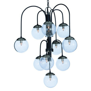 M20469BGTXBPN Reverb Mid Sized Chandelier Chandelier - Textured Black / Polished Nickel M20469BGTXBPN Reverb Mid Sized Chandelier Chandelier - Textured Black / Polished Nickel