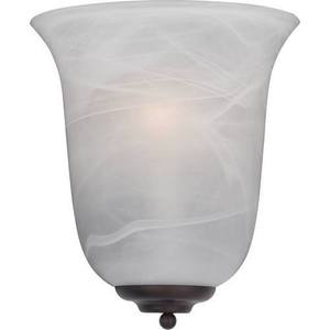 M20581MROI Decorative Sconces 1 Bulb Wall Sconce - Oil Rubbed Bronze / Marble M20581MROI Decorative Sconces 1 Bulb Wall Sconce - Oil Rubbed Bronze / Marble