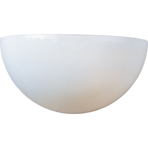 M20585WTWT Maxim 1 Bulb Wall Sconce - White M20585WTWT Maxim 1 Bulb Wall Sconce - White