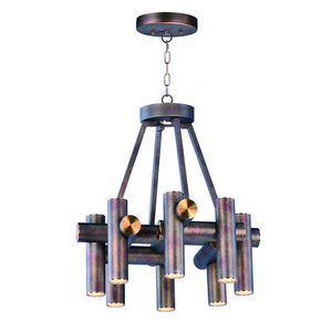 M20826BZFAB Tubular Mini Chandelier - Bronze Fusion / Antique Brass M20826BZFAB Tubular Mini Chandelier - Bronze Fusion / Antique Brass