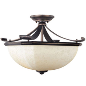 M21076FLRB Oak Harbor Semi Flush Mount Ceiling Light - Rustic Burnished M21076FLRB Oak Harbor Semi Flush Mount Ceiling Light - Rustic Burnished