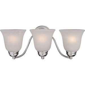 M2122ICSN Basix 3 Bulb Bathroom Lighting - Satin Nickel M2122ICSN Basix 3 Bulb Bathroom Lighting - Satin Nickel