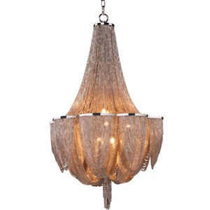 M21465NKPN Chantilly Mid Sized Chandelier Chandelier - Polished Nickel M21465NKPN Chantilly Mid Sized Chandelier Chandelier - Polished Nickel