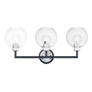M21613CLBKAL Vessel Multi Bulb Wall Sconce - Black / Brushed Aluminum M21613CLBKAL Vessel Multi Bulb Wall Sconce - Black / Brushed Aluminum