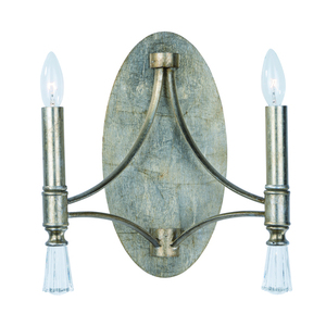 M21682CLSG Regal Multi Bulb Wall Sconce - Silver Gold M21682CLSG Regal Multi Bulb Wall Sconce - Silver Gold