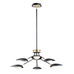 M21696BKSBR Scan Linear Pendant Pendant Light - Black / Satin Brass M21696BKSBR Scan Linear Pendant Pendant Light - Black / Satin Brass
