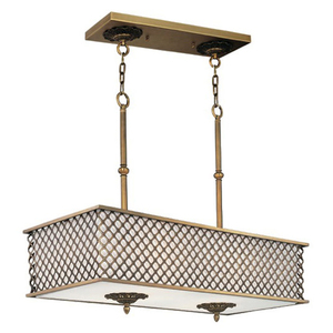 M22365OMNAB Manchester Linear Pendant Pendant Light - Natural Aged Brass M22365OMNAB Manchester Linear Pendant Pendant Light - Natural Aged Brass