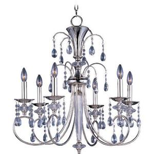 M24306CLPN Montgomery Mid Sized Chandelier Chandelier - Polished Nickel M24306CLPN Montgomery Mid Sized Chandelier Chandelier - Polished Nickel