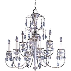 M24307CLPN Montgomery Large Foyer Chandelier Chandelier - Polished Nickel M24307CLPN Montgomery Large Foyer Chandelier Chandelier - Polished Nickel