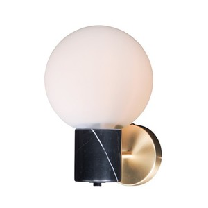 M26030SWSBRBK Vesper 1 Bulb Wall Sconce - Satin Brass / Black M26030SWSBRBK Vesper 1 Bulb Wall Sconce - Satin Brass / Black