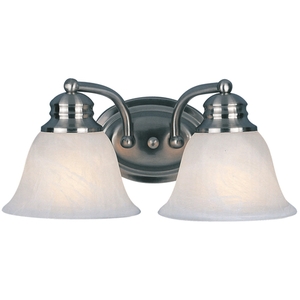 M2687FTSN Malaga 2 Bulb Bathroom Lighting - Satin Nickel M2687FTSN Malaga 2 Bulb Bathroom Lighting - Satin Nickel