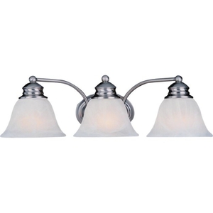M2688MRSN Malaga 3 Bulb Bathroom Lighting - Satin Nickel M2688MRSN Malaga 3 Bulb Bathroom Lighting - Satin Nickel