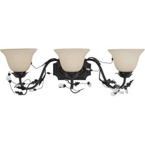 M2865FIOI Elegante 3 Bulb Bathroom Lighting - Oil Rubbed Bronze / Ivory M2865FIOI Elegante 3 Bulb Bathroom Lighting - Oil Rubbed Bronze / Ivory