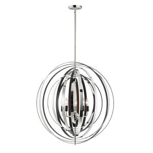 M28675PNBK Radial Entrance / Foyer Pendant Light - Polished Nickel / Black M28675PNBK Radial Entrance / Foyer Pendant Light - Polished Nickel / Black