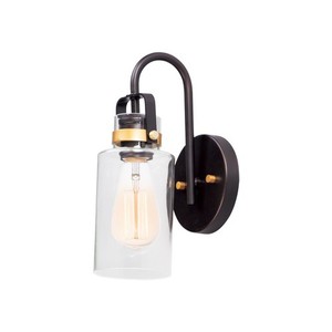 M30170CLBZGLD Magnolia 1 Bulb Wall Sconce - Bronze / Gold M30170CLBZGLD Magnolia 1 Bulb Wall Sconce - Bronze / Gold