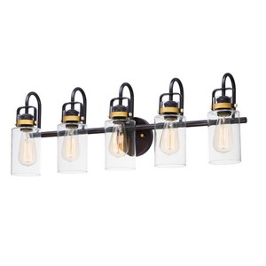 M30173CLBZGLD Magnolia 4 or More Bulb Bathroom Lighting - Bronze / Gold M30173CLBZGLD Magnolia 4 or More Bulb Bathroom Lighting - Bronze / Gold