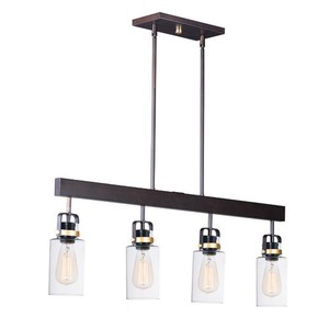 M30176CLBZGLD Magnolia Linear Pendant Pendant Light - Bronze / Gold M30176CLBZGLD Magnolia Linear Pendant Pendant Light - Bronze / Gold