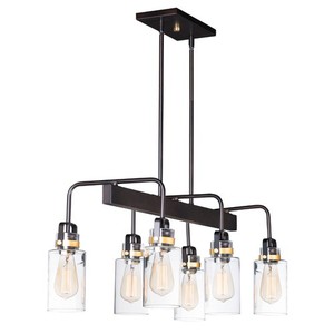 M30177CLBZGLD Magnolia Linear Pendant Pendant Light - Bronze / Gold M30177CLBZGLD Magnolia Linear Pendant Pendant Light - Bronze / Gold