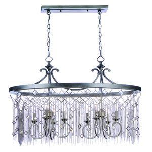 M30277SM Alessandra Linear Pendant Pendant Light - Silver Mist M30277SM Alessandra Linear Pendant Pendant Light - Silver Mist