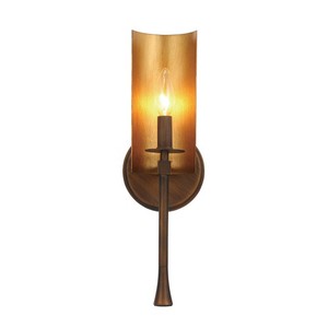 M30291CHBGLD Candella 1 Bulb Wall Sconce - Chestnut Bronze / Gold M30291CHBGLD Candella 1 Bulb Wall Sconce - Chestnut Bronze / Gold