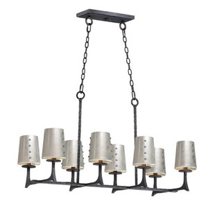 M30307NISHD308GV Anvil Linear Pendant Pendant Light - Natural Iron M30307NISHD308GV Anvil Linear Pendant Pendant Light - Natural Iron