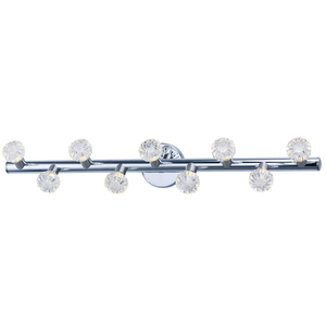 M3039BCPNSN Bejewel 4 or More Bulb Bathroom Lighting - Polished Nickel and Satin Nickel M3039BCPNSN Bejewel 4 or More Bulb Bathroom Lighting - Polished Nickel and Satin Nickel