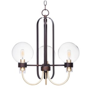 M30515CLBZSBR Sauve Mid Sized Chandelier Chandelier - Bronze / Satin Brass M30515CLBZSBR Sauve Mid Sized Chandelier Chandelier - Bronze / Satin Brass