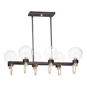 M30519CLBZSBR Bauhaus Linear Pendant Pendant Light - Bronze / Satin Brass M30519CLBZSBR Bauhaus Linear Pendant Pendant Light - Bronze / Satin Brass