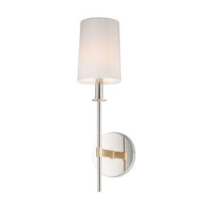 M32391OFSBRPN Uptown 1 Bulb Wall Sconce - Satin Brass / Polished Nickel M32391OFSBRPN Uptown 1 Bulb Wall Sconce - Satin Brass / Polished Nickel