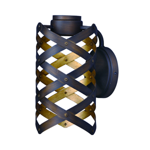 M35051BZGTGLD Weave 1 Bulb Wall Sconce - Bronze Guilt and Gold M35051BZGTGLD Weave 1 Bulb Wall Sconce - Bronze Guilt and Gold