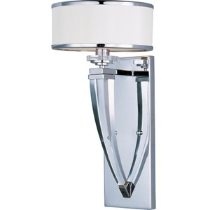 M39828BCWTPC Metro 1 Bulb Wall Sconce - Polished Chrome M39828BCWTPC Metro 1 Bulb Wall Sconce - Polished Chrome