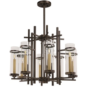 M43748CLGB Midtown Mid Sized Chandelier Chandelier - Gold Bronze M43748CLGB Midtown Mid Sized Chandelier Chandelier - Gold Bronze